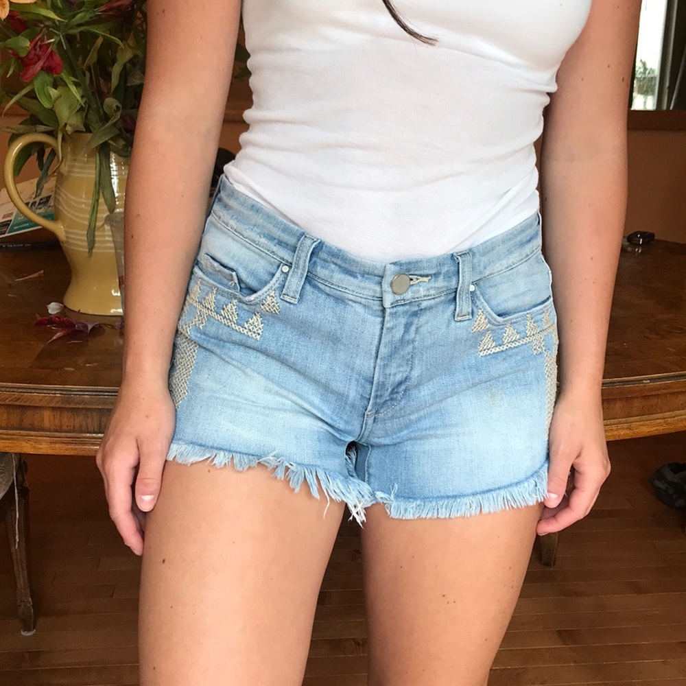 Denim shorts